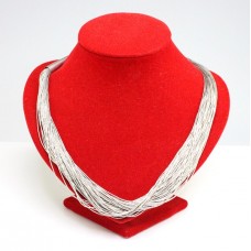 spectaculos colier modernist amerindian, din argint. Statele Unite